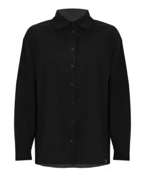 Универсальная рубашка из эластичного хлопка с длинными рукавами Kocca, черный