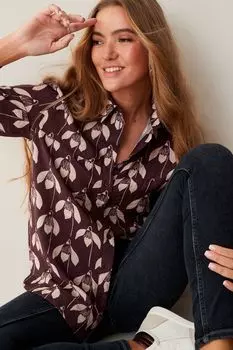 Универсальная рубашка с длинными рукавами Next, красный