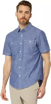 Универсальная рубашка стандартного кроя с короткими рукавами Dockers, цвет Dark Blue/Chambray