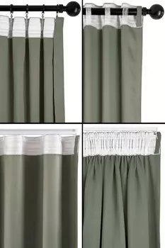 Универсальная шторная лента 34м Hasta, белый