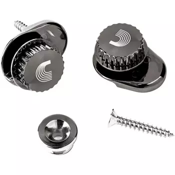 Универсальная система фиксации ремешков D'Addario, никелированная отделка