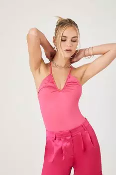 Универсальное боди на бретельках Forever 21, фуксия