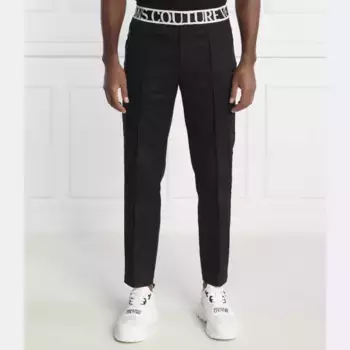 Универсальные брюки узкого кроя Versace, черный