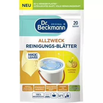 Универсальные чистящие салфетки Summer Lemon Dr. Beckmann, 20 шт.