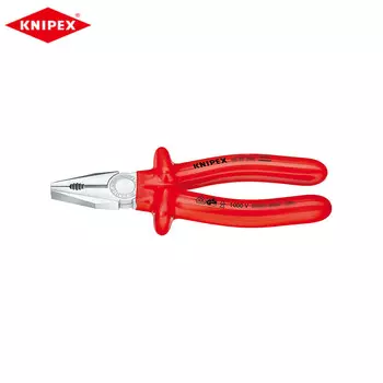 Универсальные изолированные плоскогубцы KNIPEX длиной 180 мм и промышленные плоскогубцы с плоским лезвием 7 дюймов 03 07 180