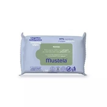 Универсальные очищающие салфетки, 20 шт., Mustela