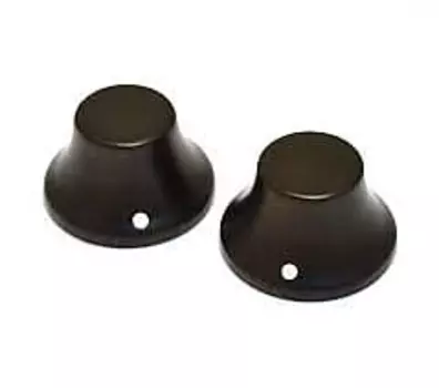 Универсальные ручки колокольчиков Allparts из черного дерева - для гитары или баса, набор 2 шт.