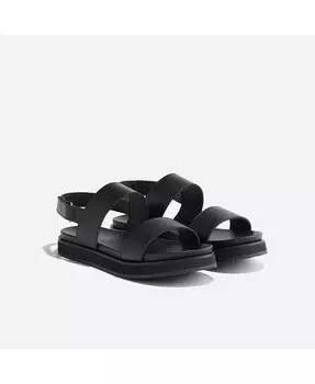 Универсальные сандалии на плоской платформе Nisolo, черный