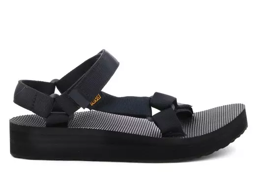 Универсальные сандалии средней формы на плоской подошве Teva, черный