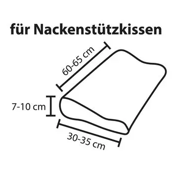 Универсальный чехол Dream Sleep для подушки для шеи S-M, высота снега 7-10 см Traumschlaf
