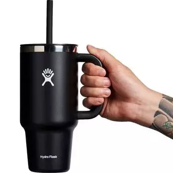 Универсальный дорожный стакан на 32 унции Hydro Flask, черный