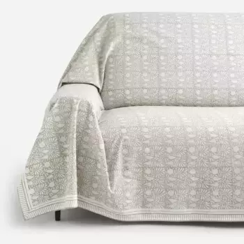 Универсальный хлопковый покрывало Hampi El Corte Ingls, бежевый