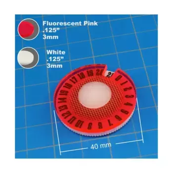 Универсальный игровой циферблат — взрывной рисунок (флуоресцентно-розовый), Miscellaneous Miniature Gaming Aids & Tools (Litko Aerosystems)