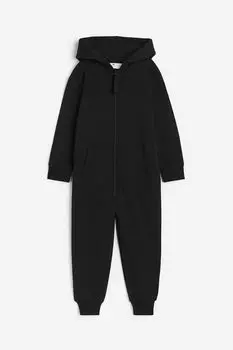 Универсальный костюм-толстовка с капюшоном H&M, черный
