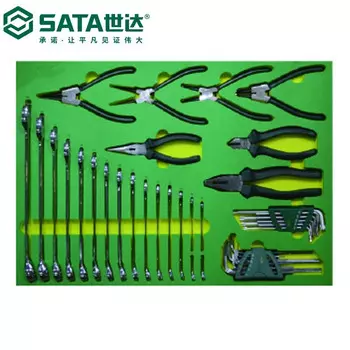 Универсальный набор для ремонта автомобилей SATA, 121 предмет, набор для ремонта электрики 09922, корпоративная настройка