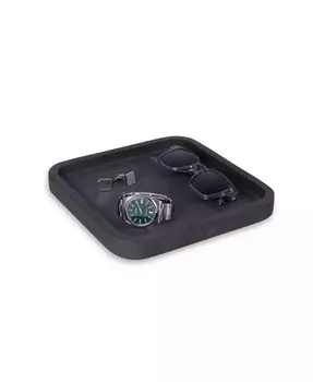 Универсальный поднос из настоящего мрамора Bey-Berk, черный