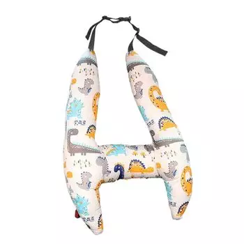 Универсальный регулятор ремня безопасности и подушка с подушкой для шеи и подголовника, подушка для путешествий, удобная подушка для сна для автомобиля (животное) CANDeal, синий