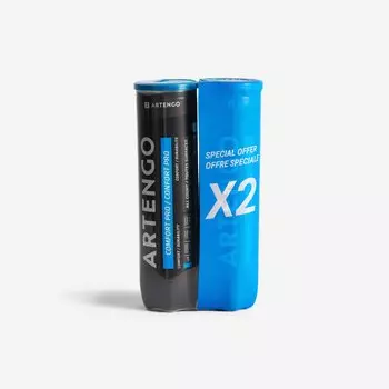 Универсальный теннисный мяч Comfort Pro, 4 шт., 2 шт. - желтый Artengo