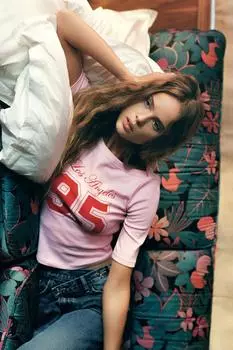 Университетская футболка ZARA, розовый