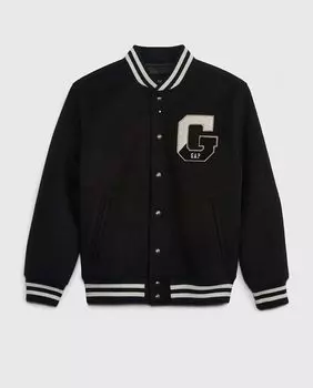 Университетская куртка для мальчика Gap, темно-синий