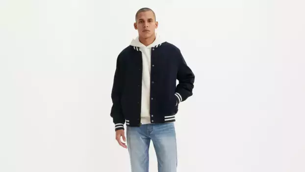 Университетская куртка из искусственной замши Levi's, синий