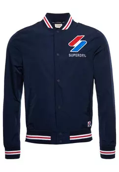 Университетская куртка из нейлона veste homme Superdry, синий