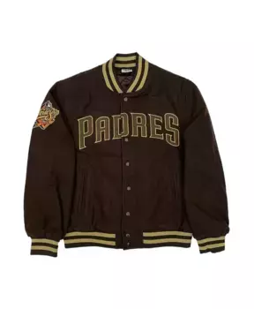Университетская куртка San Diego Padres MLB New Era, коричневый