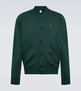 Университетская куртка Scritto из смесовой шерсти Berluti, зеленый