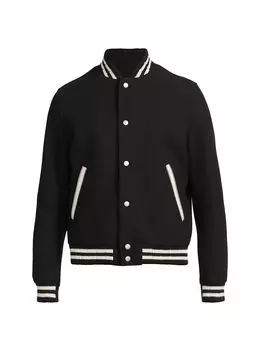 Университетская куртка Teddy College Saint Laurent, нуарный