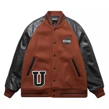 Университетская куртка Undercover Psycho, коричневая
