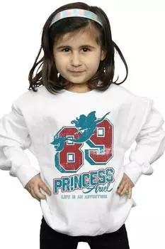 Университетская толстовка Princess Ariel 89 Disney, белый