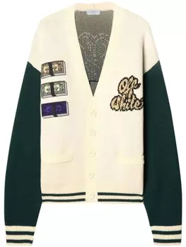 Университетский кардиган Crystal Cash Off-White, нейтральный цвет