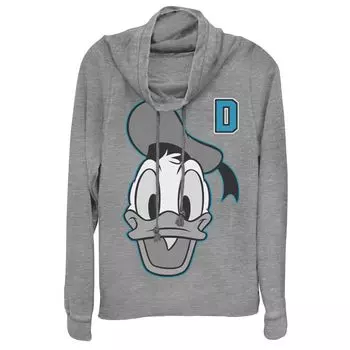 Университетский топ с надписью Disney's Donald Duck Juniors и хомутом с графическим рисунком Licensed Character