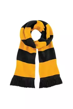 Университетский зимний шарф (двухслойный трикотаж) Beechfield, черный