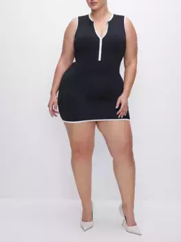 Университетское платье для плавания Good American, черный