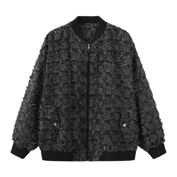 UNKNOWTAL Куртка унисекс черно-серая