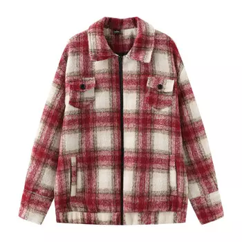 UNKNOWTAL Куртка унисекс, Упакован в подарочный пакет в красно-белую клетку.