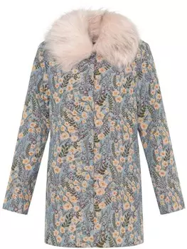 Unreal Fur пальто Feuilles Mortes, синий