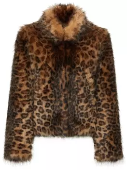 Unreal Fur шуба Wild Cat из искусственного меха, коричневый