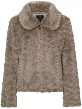 Unreal Fur укороченная шуба Mystique из искусственного меха, нейтральный цвет