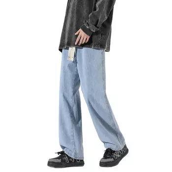 Unthemed Джинсы унисекс без тематики, Светло-синий