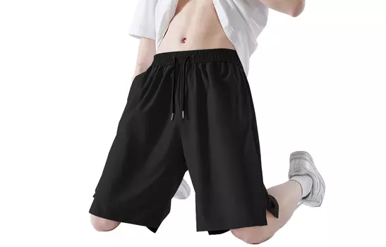 Unthemed Повседневные шорты унисекс без темы, Темно-серый