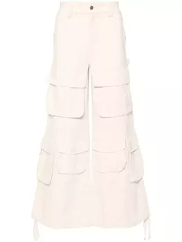 UNTITLED ARTWORKS широкие брюки-карго, нейтральный цвет