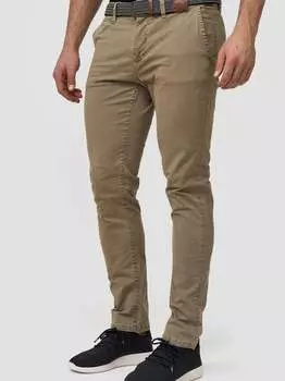 Уоллер брюки чинос Indicode, бежевый