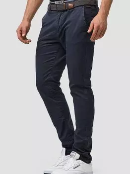 Уоллер брюки чинос Indicode, синий