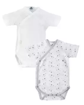 Упаковка 2 детских боди с коротким рукавом 100% хлопок Cambrass, цвет Rosa