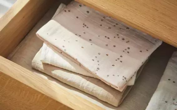 Упаковка детских муслиновых салфеток в форме сердца (3 шт.) Zara Home, розовый