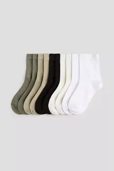 Упаковка из 10 носков H&M, зеленый