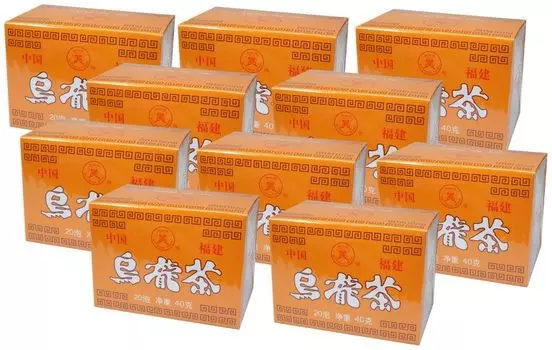 Упаковка из 10 штук китайского чая Улун Фуцзянь [10x (20 пакетиков по 40 г)] 200 пакетиков Butterfly