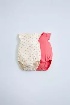 Упаковка из 2 боди с оборками ZARA, розовый